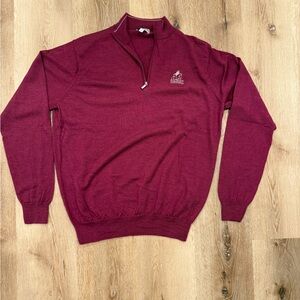 Peter Millar merino wool quarter zip size large NWOT